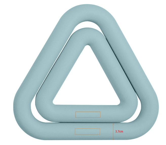 Pilates Yoga Ring Exercises - Anneau triangulaire en fer pour Yoga,