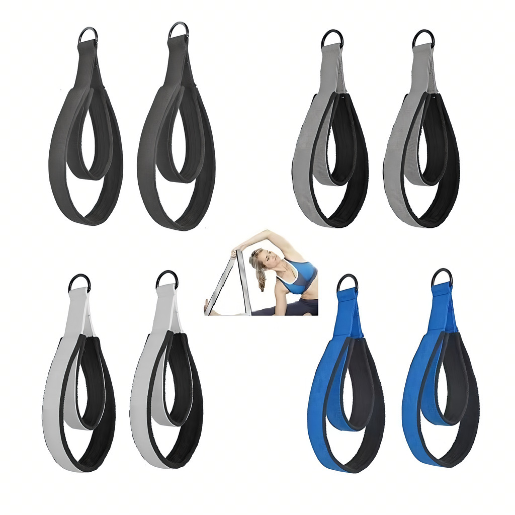 Pilates Yoga Ring Exercises - Bande de Résistance Élastique Double Anneau