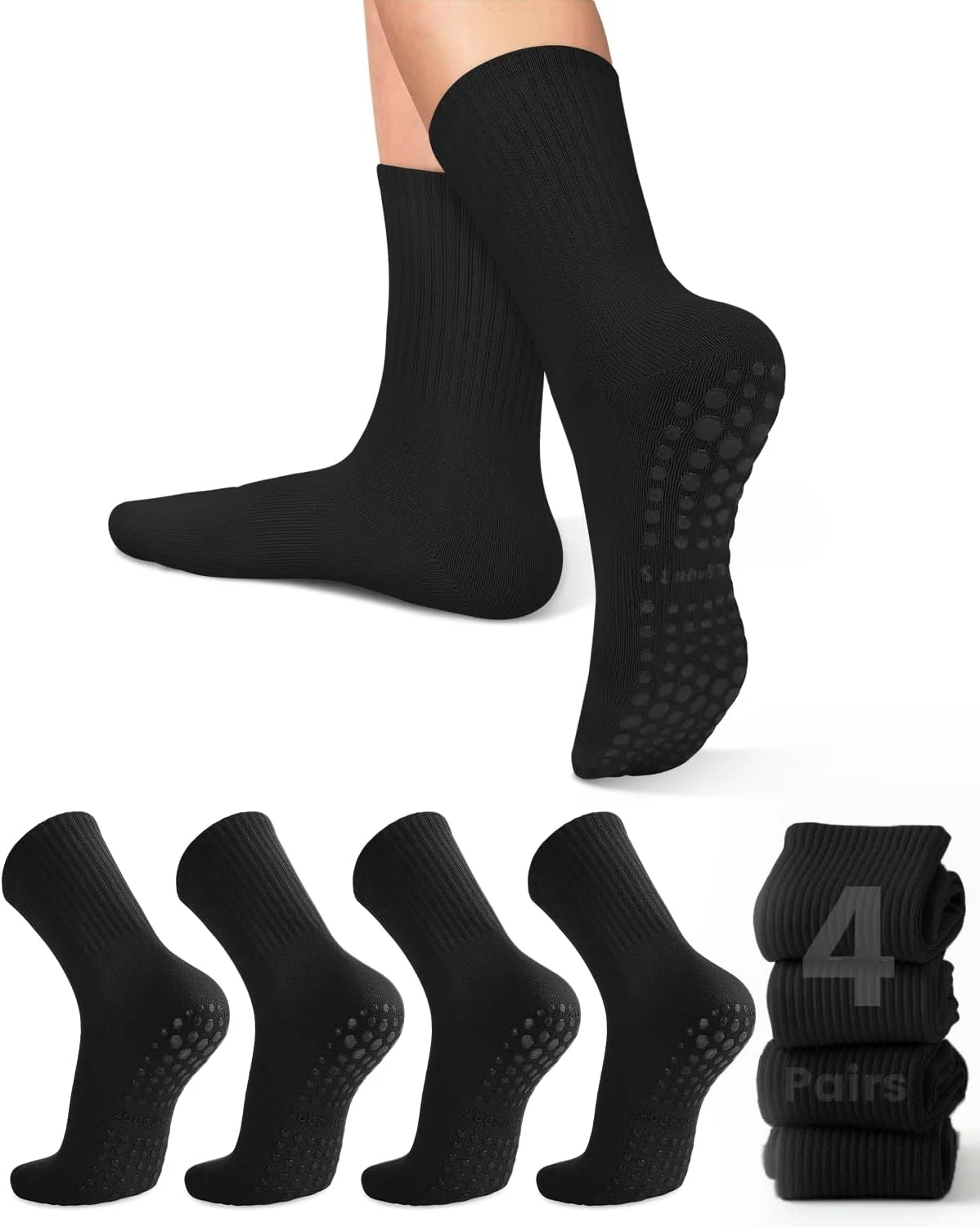 Pilates Yoga &A - 4 paires de chaussettes de yoga