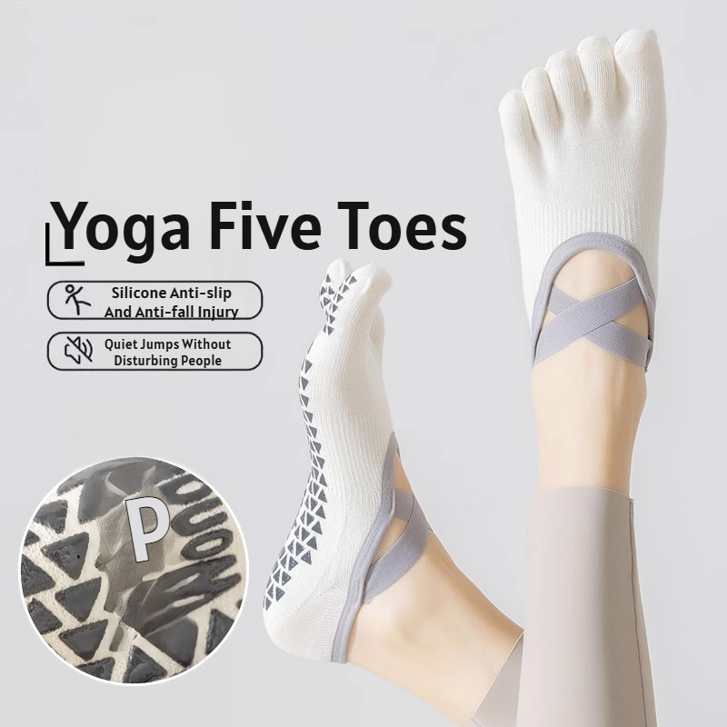 Pilates Yoga &A - Chaussettes de yoga fines à cinq