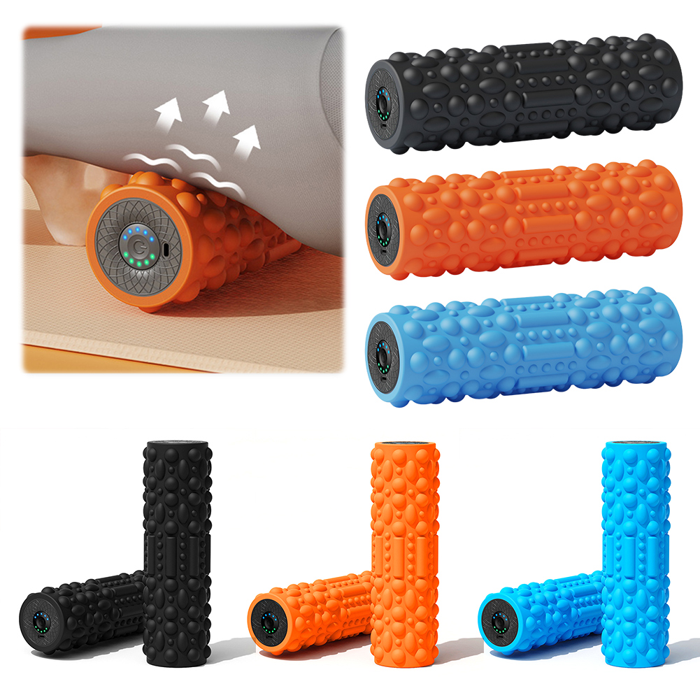 Pilates Yoga Roller - Rouleau de massage vibrant électrique, rouleau
