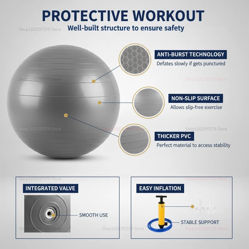 Ballon de yoga anti-éclatement - Pilates Ball Mini avis et prix