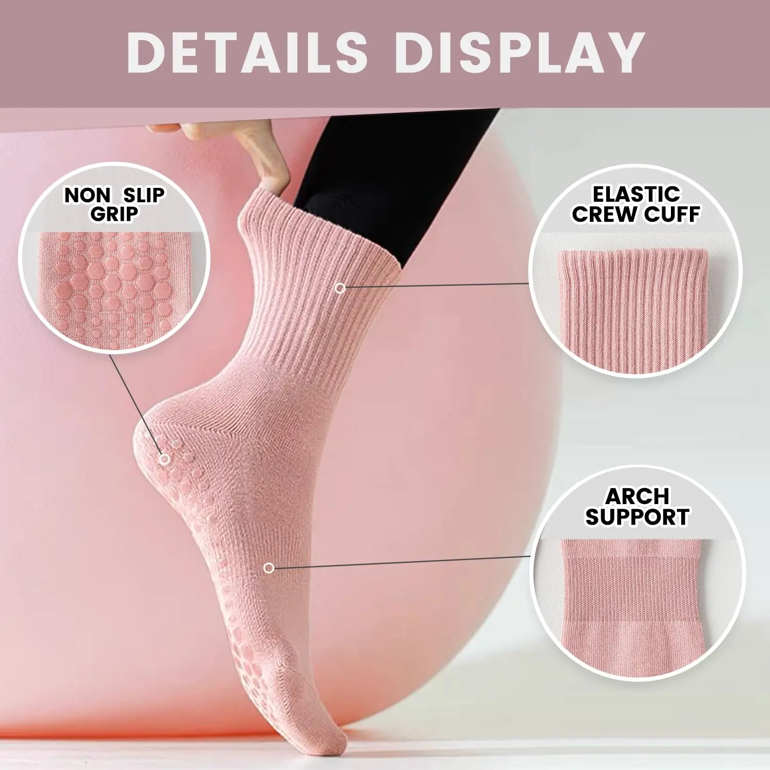4 paires de chaussettes de yog - Pilates Yoga &A avis et prix