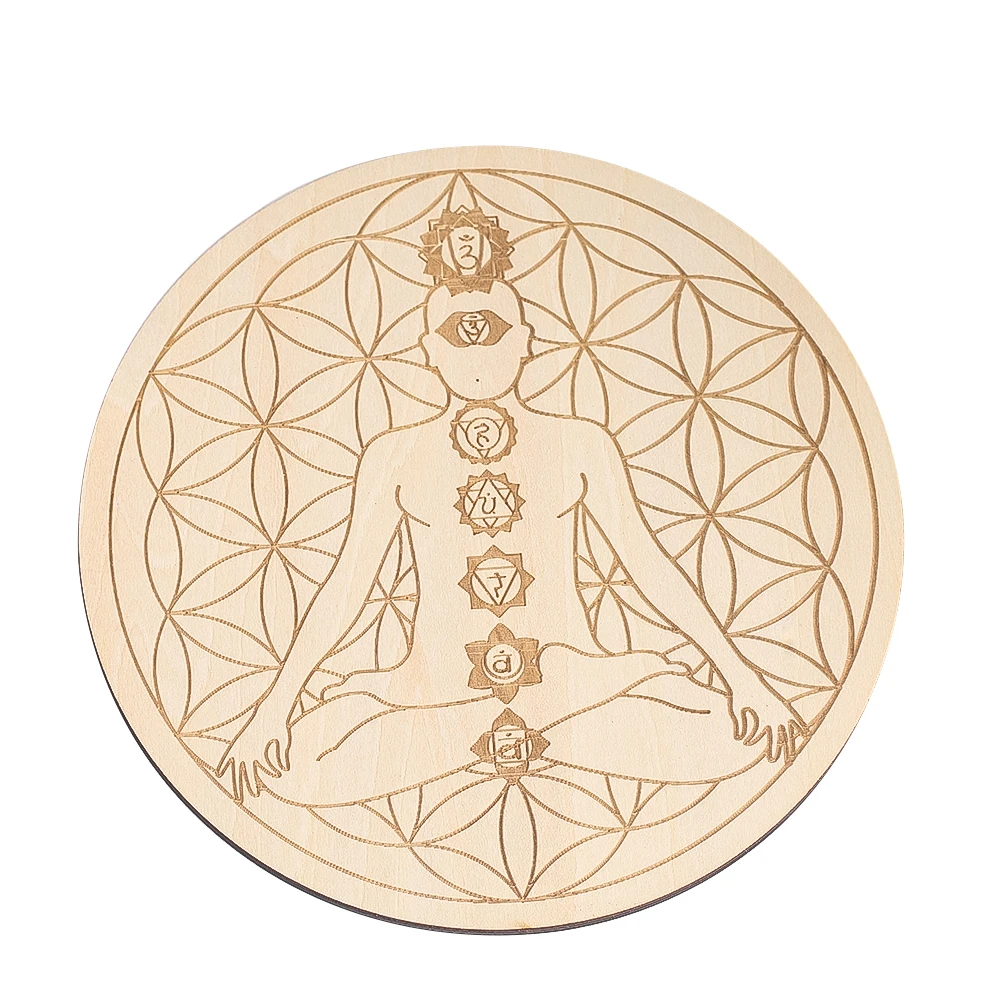 15CM gravure Laser 7 Chakra mé - Mat Pilates Yoga avis et prix